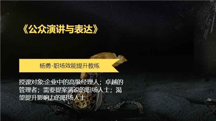 《公众演讲与表达》