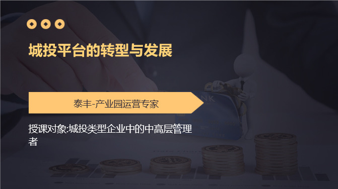 城投平台的转型与发展