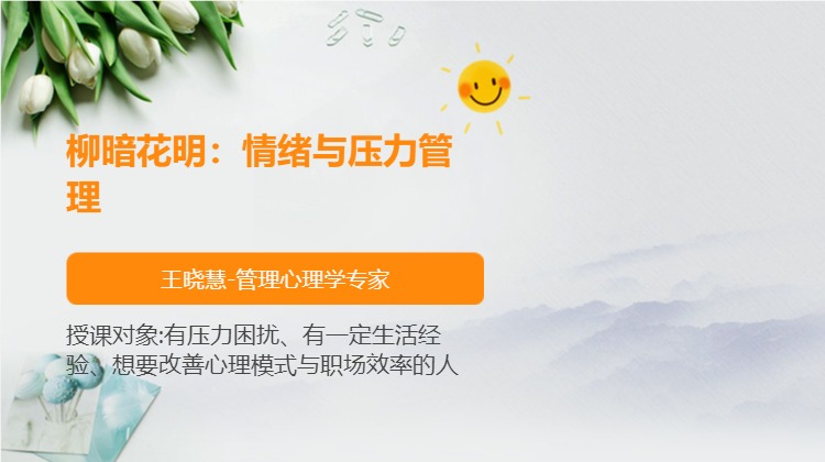 柳暗花明：情绪与压力管理