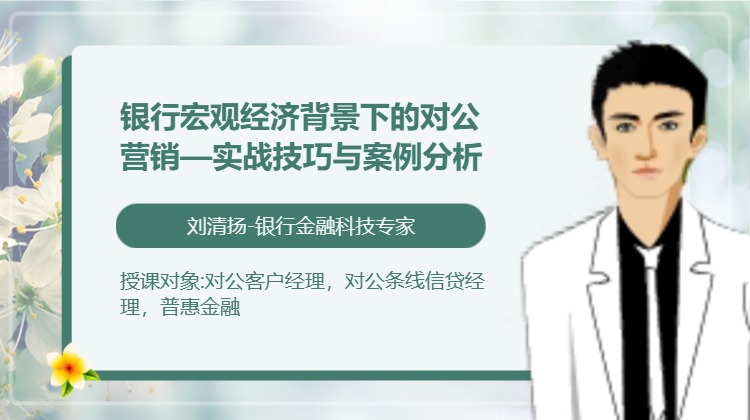 银行宏观经济背景下的对公营销—实战技巧与案例分析