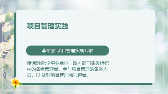 项目管理实践