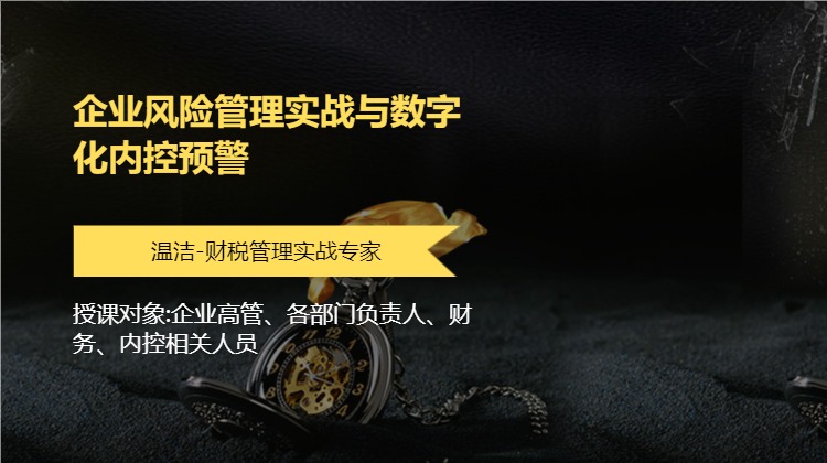 企业风险管理实战与数字化内控预警