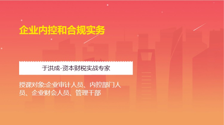 企业内控和合规实务