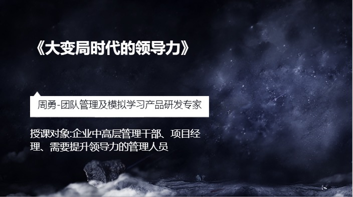 《大变局时代的领导力》