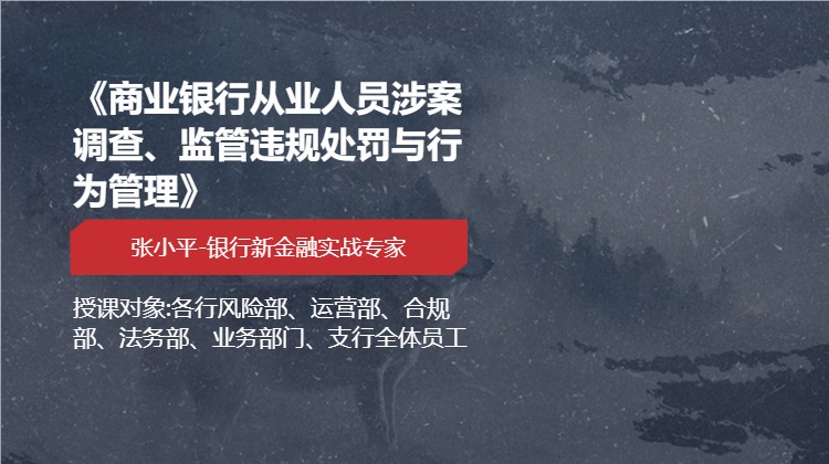 《商业银行从业人员涉案调查、监管违规处罚与行为管理》