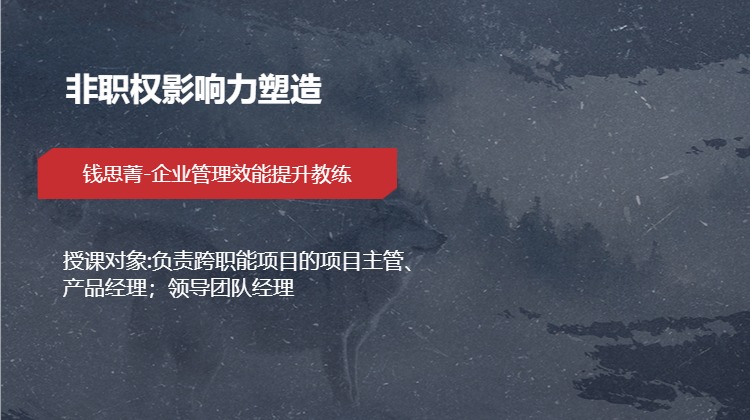 非职权影响力塑造