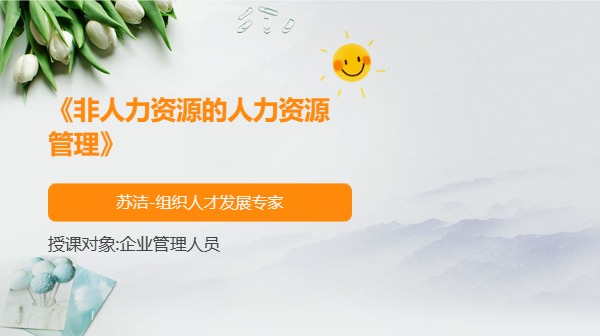 《非人力资源的人力资源管理》