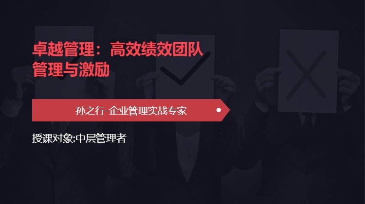 卓越管理：高效绩效团队管理与激励